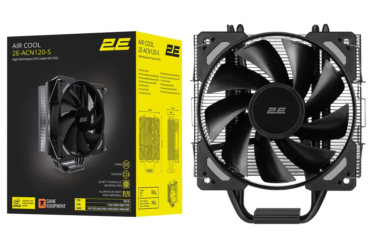 Кулер для процессора 2E Gaming Air Cool ACN120-S — фото 7