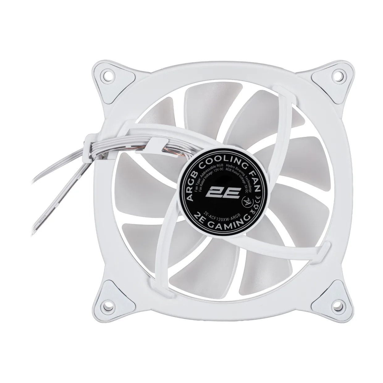 Вентилятор для корпуса 2E Gaming Air Cool X Fan ACF120XW-ARGB White, 120mm — фото 4