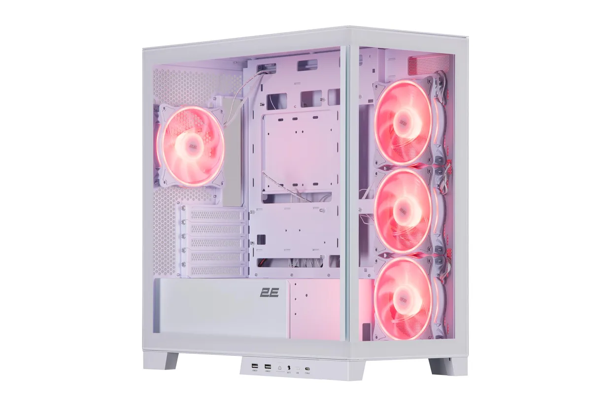 Корпус 2E Gaming Fantom GK701W White — фото 2