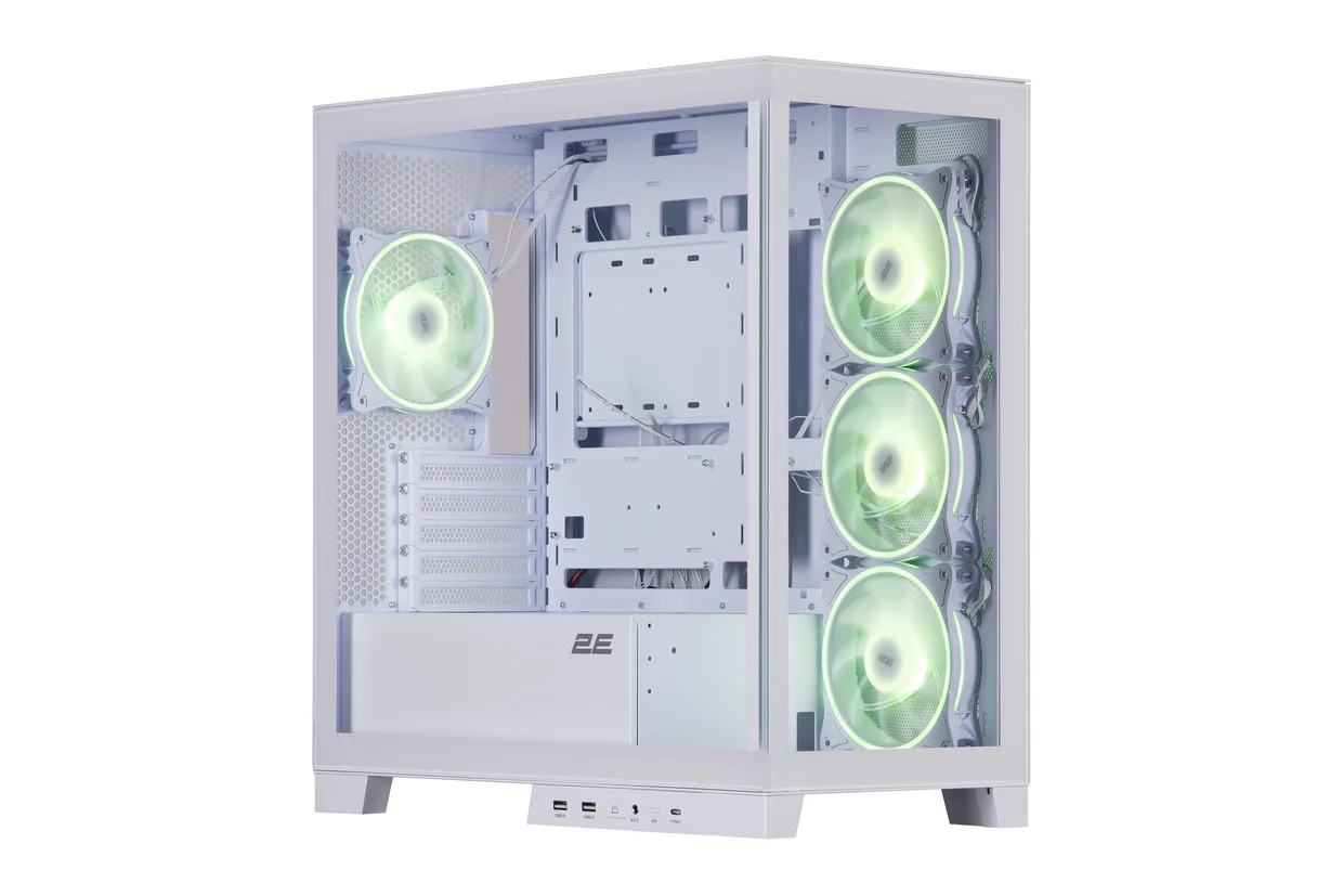 Корпус 2E Gaming Fantom GK701W White — фото 3