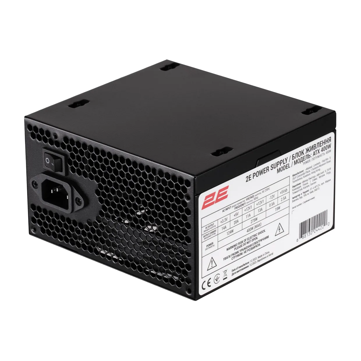 Корпус 2E Credo V500B-400 Black 400W — фото 7