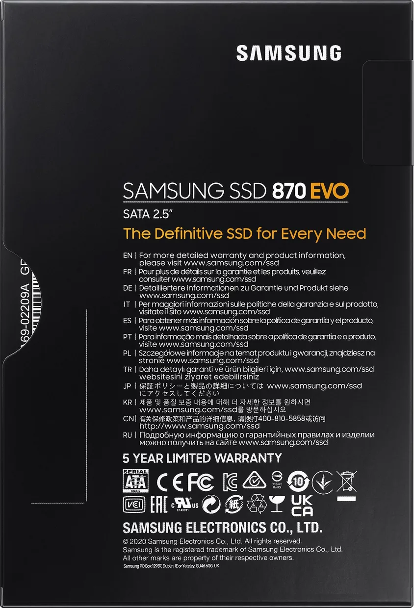 SSD диск Samsung 870 EVO 4TB 2.5" SATA (MZ-77E4T0B/EU) — фото 9