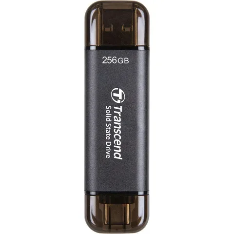 Портативный SSD диск Transcend ESD310 256GB USB-A/USB-C (TS256GESD310C) Black