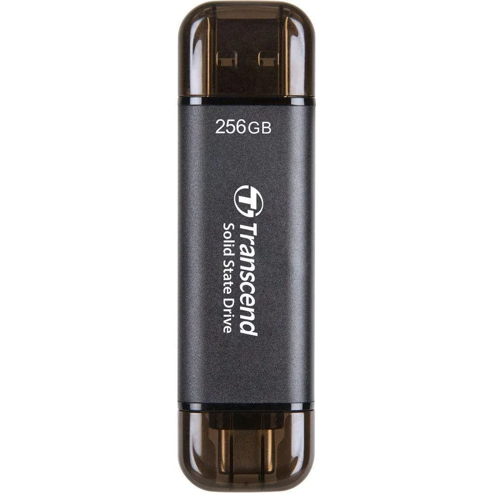Портативный SSD диск Transcend ESD310 256GB USB-A/USB-C (TS256GESD310C) Black