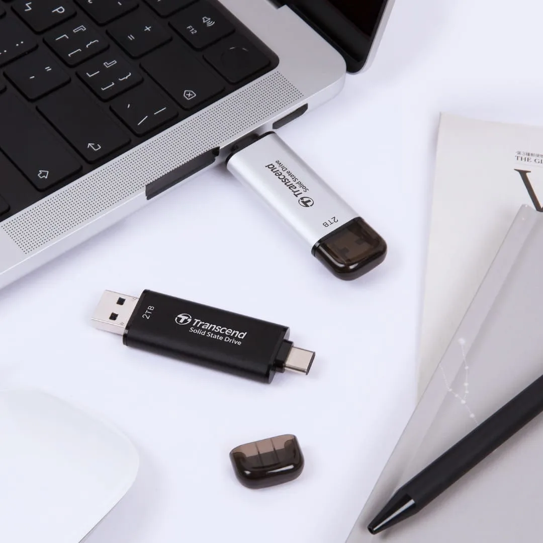 Портативный SSD диск Transcend ESD310 256GB USB-A/USB-C (TS256GESD310C) Black — фото 5