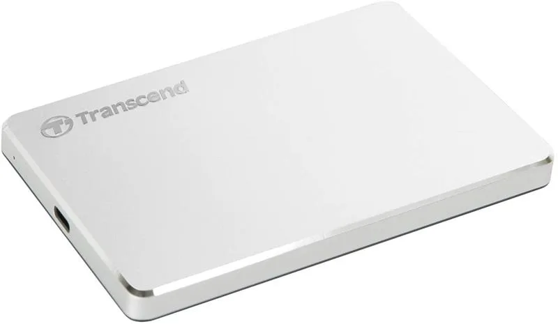 Внешний жёсткий диск (HDD) 2.5" USB-C 2.0TB Transcend StoreJet 25C3S (TS2TSJ25C3S) Silver — фото 2