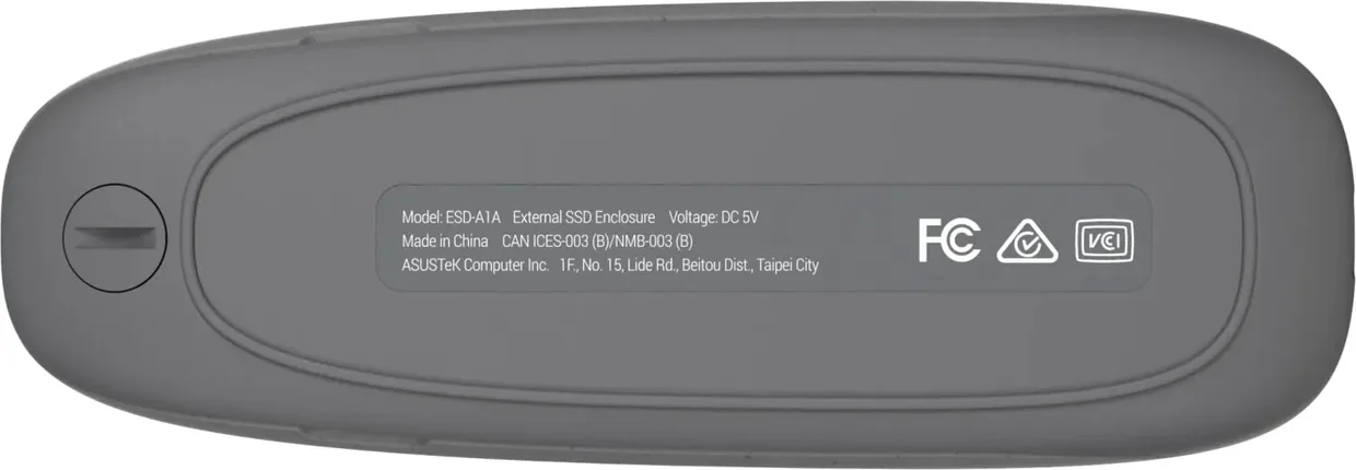 Отсек для твердотельного накопителя Asus Cobble M.2 NVMe 10 Gb/s (ESD-A1A/GRAY/G/AS) Gray — фото 8