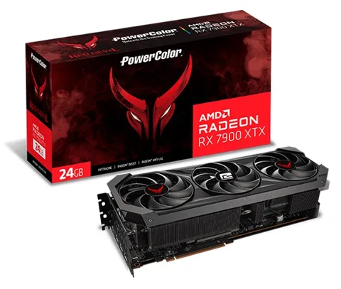 Видеокарта PowerColor AMD Radeon RX 7900 XTX 24GB GDDR6 Red Devil (RX 7900 XTX 24G-E/OC)