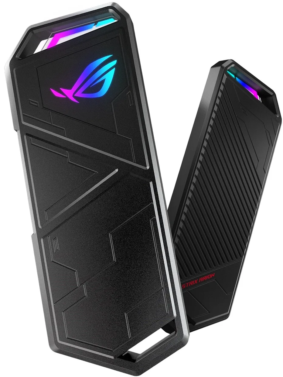 Відсік для твердотільного накопичувача Asus ROG Strix Arion M.2 NVMe 10 Gb/s (ESD-S1C/BLK/G/AS) Black — фото 2