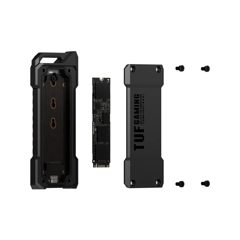 Отсек для твердотельного накопителя Asus TUF Gaming A1 M.2 NVMe 10 Gb/s (ESD-T1A/BLK/G/AS) Black — фото 4
