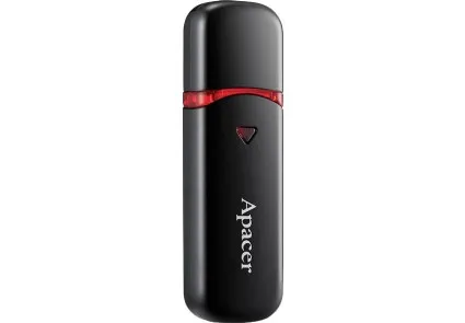 Флеш-накопитель Apacer AH333 USB-A USB 2.0 64GB (AP64GAH333B-1) Black — фото 2