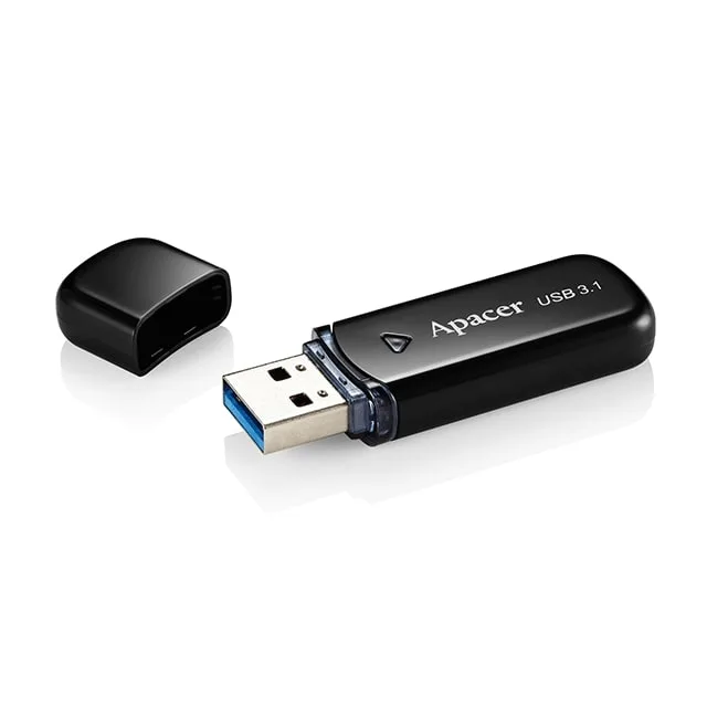 Флеш-накопитель Apacer AH355 USB-A USB 3.2 Gen 1 32GB (AP32GAH355B-1) Black — фото 4