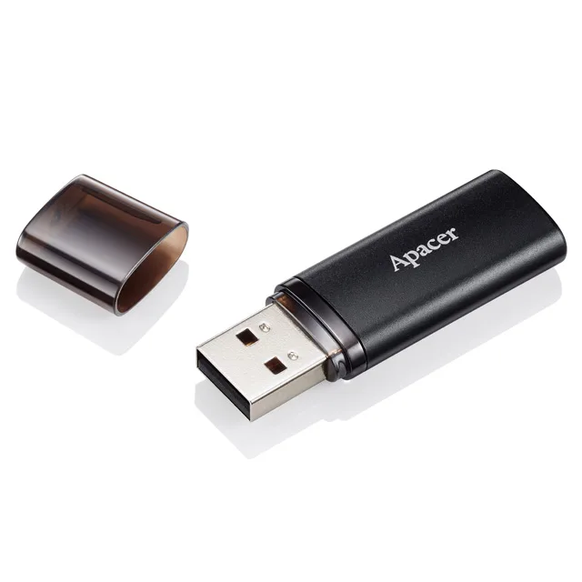 Флеш-накопитель Apacer AH25B USB-A USB 3.2 Gen 1 64GB (AP64GAH25BB-1) Black — фото 2