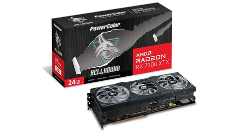 Видеокарта PowerColor AMD Radeon RX 7900 XTX 24GB GDDR6 Hellhound (RX 7900 XTX 24G-L/OC)