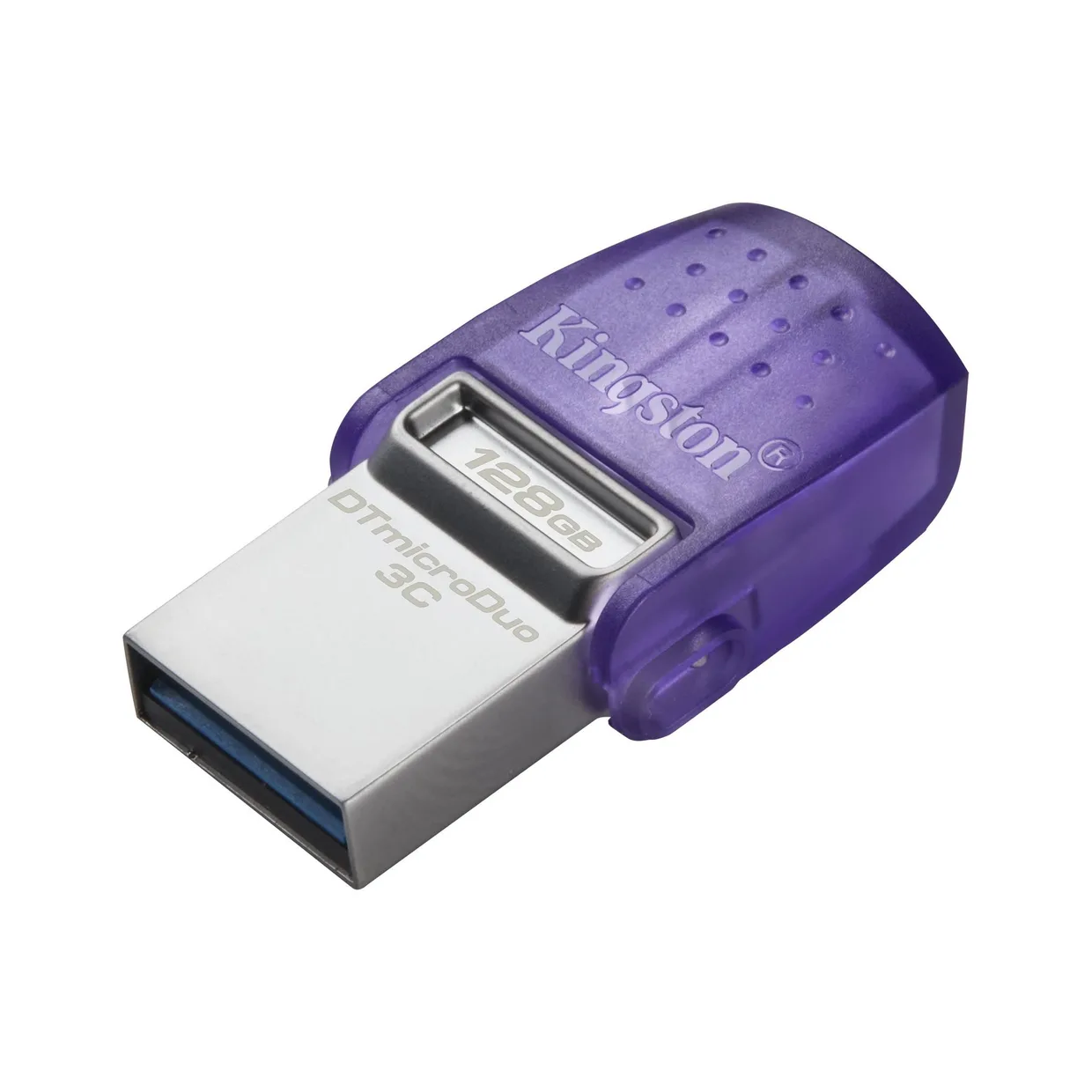 Флеш-накопитель Kingston DataTraveler microDuo 3C USB-A + USB-C USB 3.2 Gen 1 128GB (DTDUO3CG3/128GB) Purple — фото 2