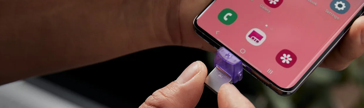 Флеш-накопитель Kingston DataTraveler microDuo 3C USB-A + USB-C USB 3.2 Gen 1 128GB (DTDUO3CG3/128GB) Purple — фото 4