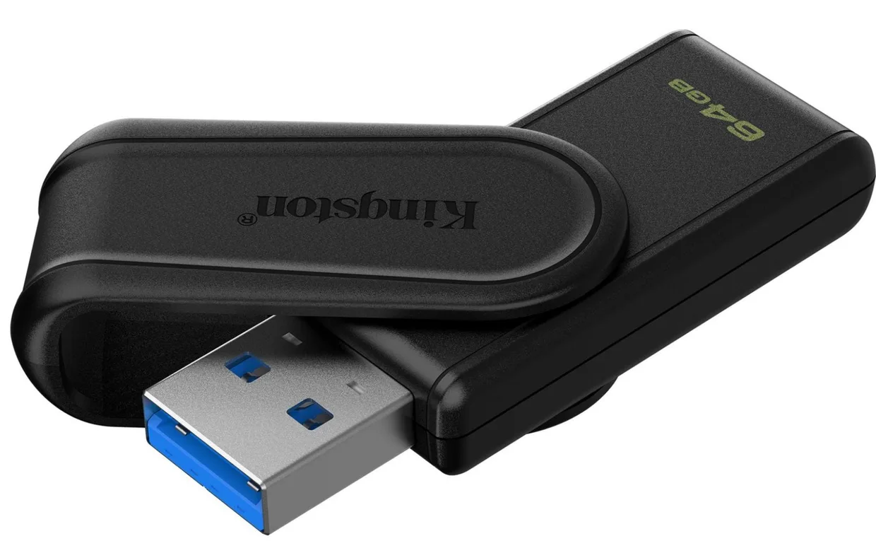 Флеш-накопичувач Kingston DataTraveler Exodia S USB-A USB 3.2 Gen 1 64GB (DTXS/64GB) Black — фото 2