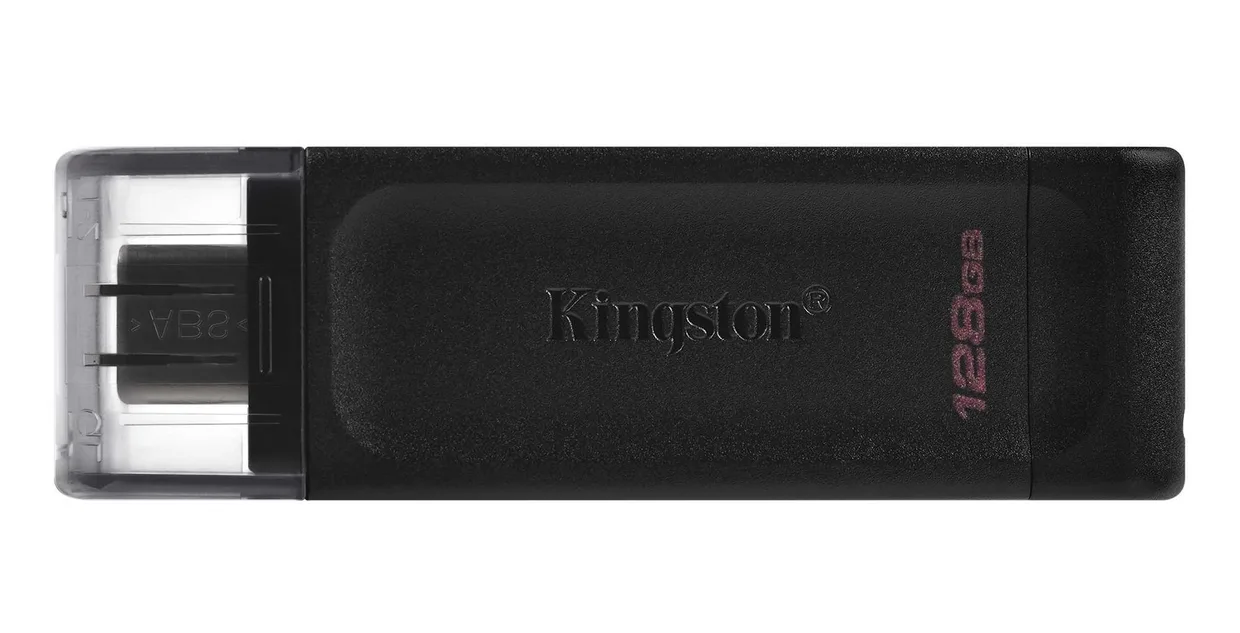 Флеш-накопитель Kingston DataTraveler 70 USB-C USB 3.2 Gen 1 128GB (DT70/128GB) Black