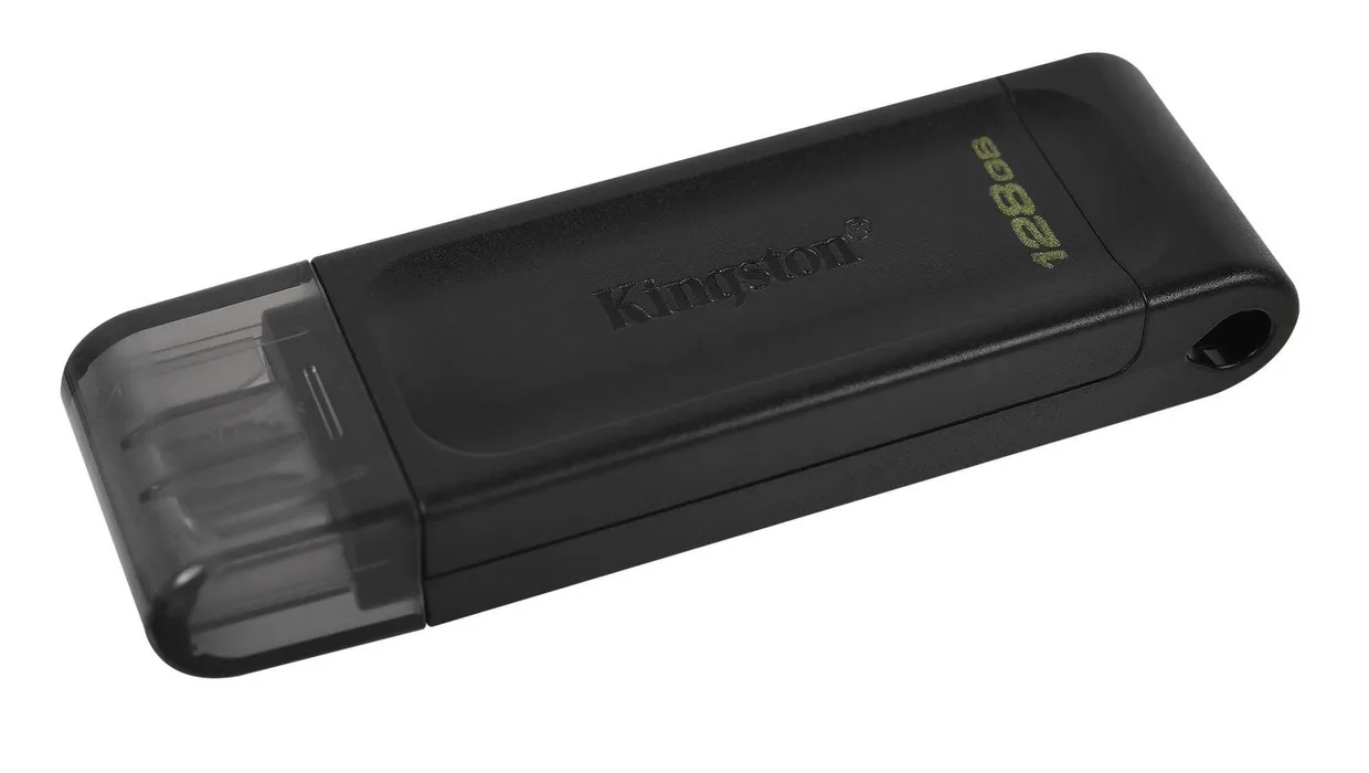 Флеш-накопитель Kingston DataTraveler 70 USB-C USB 3.2 Gen 1 128GB (DT70/128GB) Black — фото 2