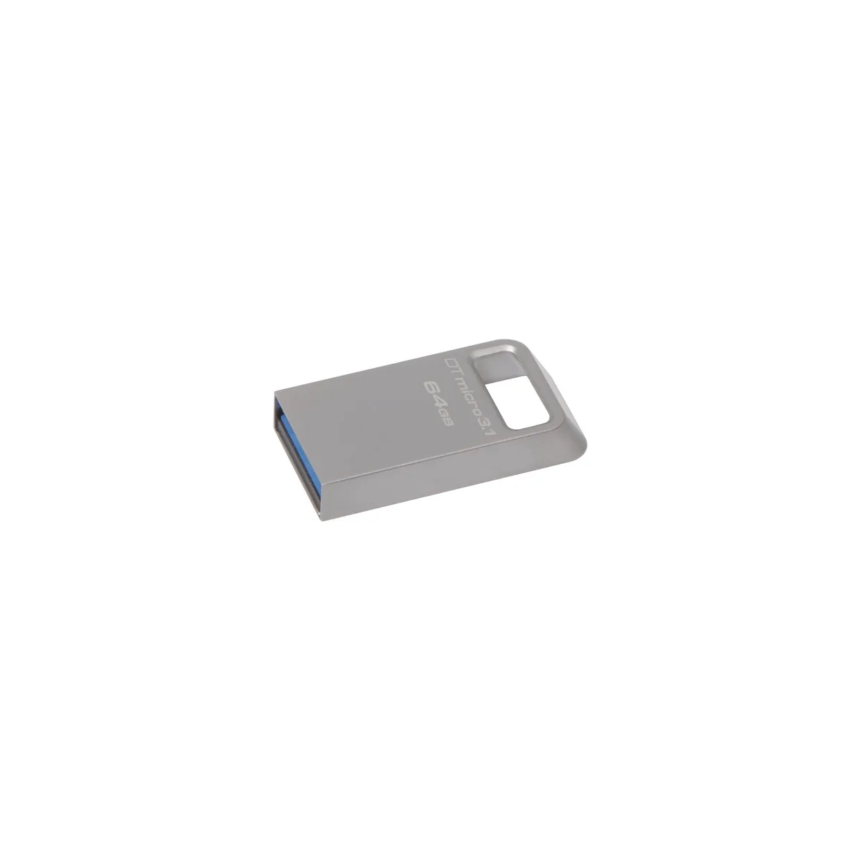 Флеш-накопитель Kingston DataTraveler Micro USB-A USB 3.2 Gen 1 64GB (DTMC3G2/64GB) Silver — фото 2