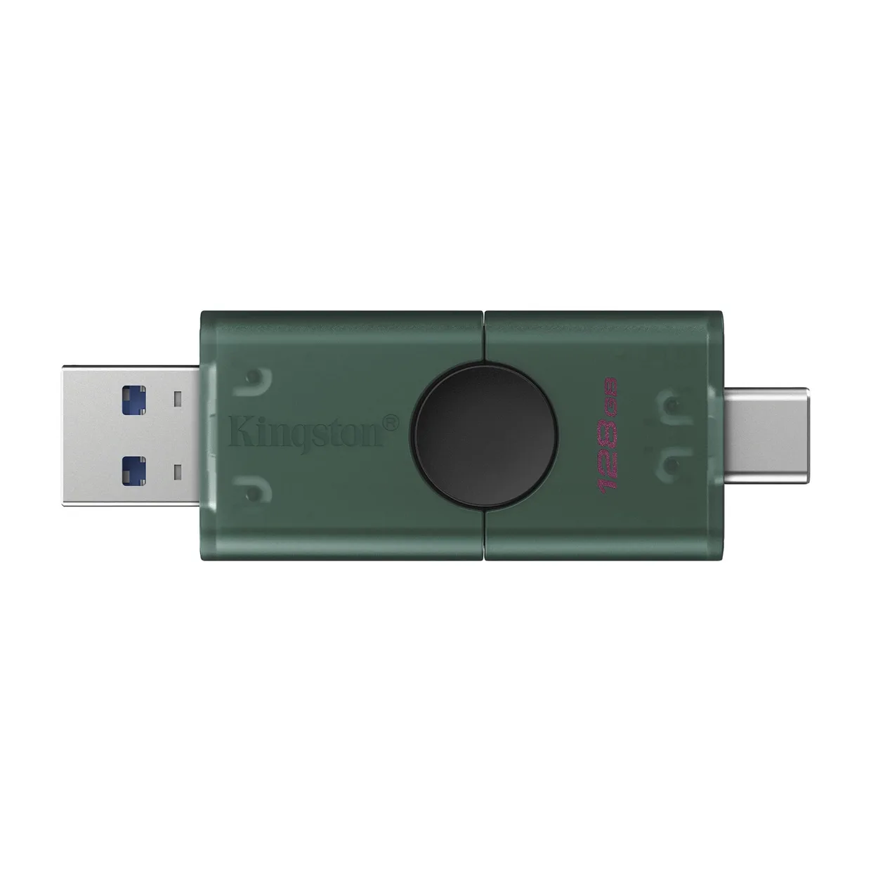 Флеш-накопичувач Kingston DataTraveler Duo USB-A + USB-C USB 3.2 Gen 1 128GB (DTDEG2/128GB) Green