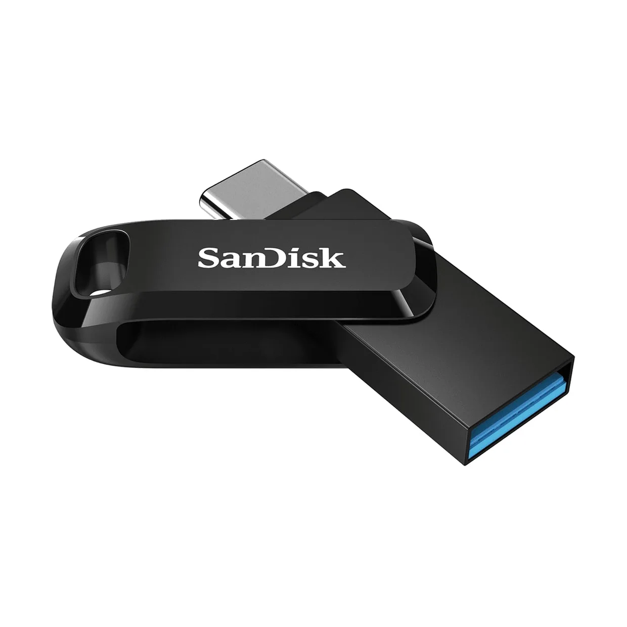 Флеш-накопитель SanDisk Ultra Dual Drive Go USB-A + USB-C USB 3.2 Gen 1 64GB (SDDDC3-064G-G46) Black — фото 3