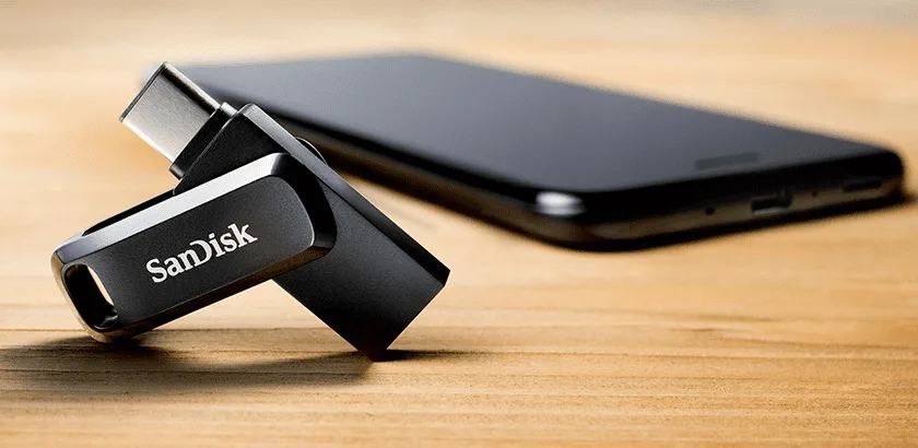 Флеш-накопитель SanDisk Ultra Dual Drive Go USB-A + USB-C USB 3.2 Gen 1 64GB (SDDDC3-064G-G46) Black — фото 7
