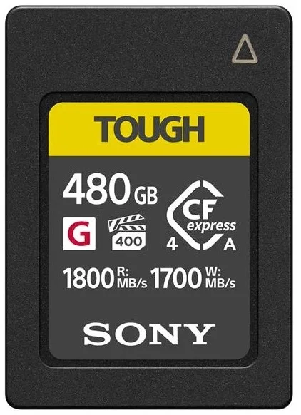 Карта памяти Sony CEA-G Tough CFexpress Type A 480GB W-1700 MB/s, R-1800 MB/s (CEAG480T.CE7)