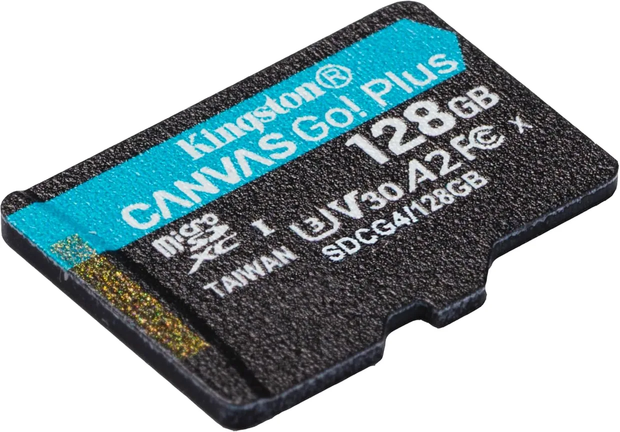 Карта памяти Kingston Canvas Go! Plus microSDXC 128GB (UHS-I U3) W-100 MB/s, R-200 MB/s Class 10 A2 V30 (SDCG4/128GBSP) — фото 2