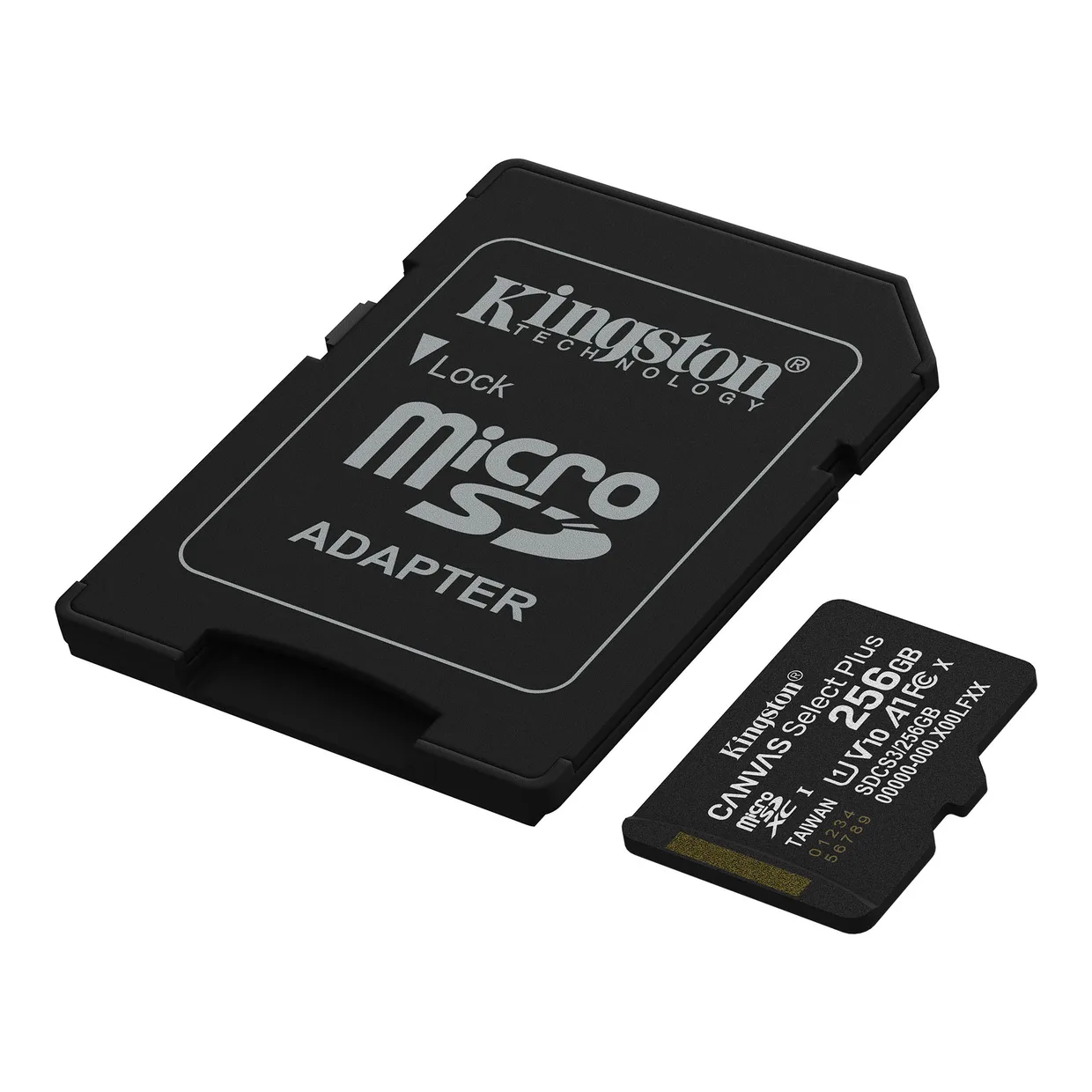 Карта пам'яті Kingston Canvas Select Plus microSDXC 256GB (UHS-I U1) R-150 MB/s Class 10 A1 V10 (SDCS3/256GB) + SD Adapter — фото 2