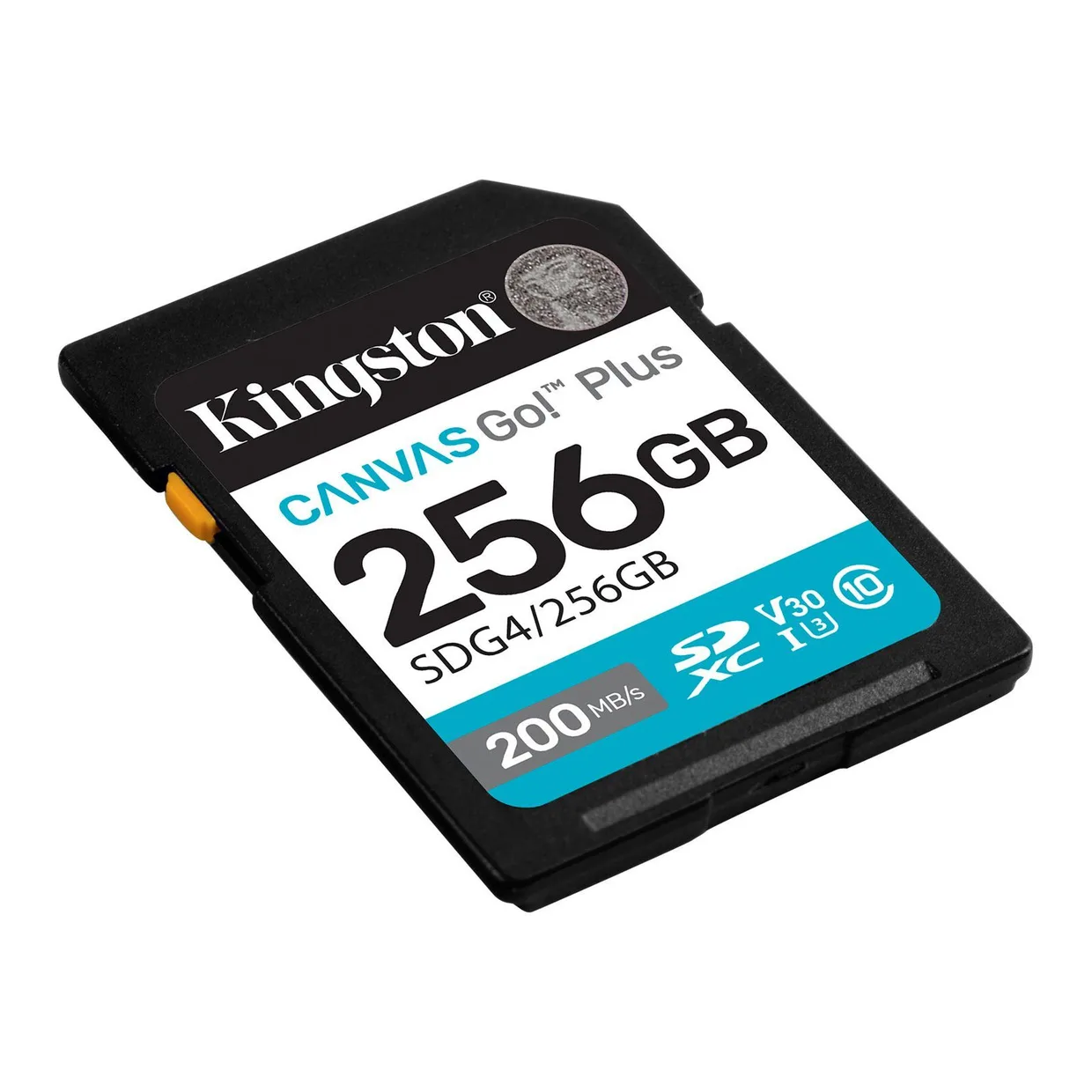 Карта памяти Kingston Canvas Go! Plus SDXC 256GB (UHS-I U3) W-160 MB/s, R-200 MB/s Class 10 V30 (SDG4/256GB) — фото 2