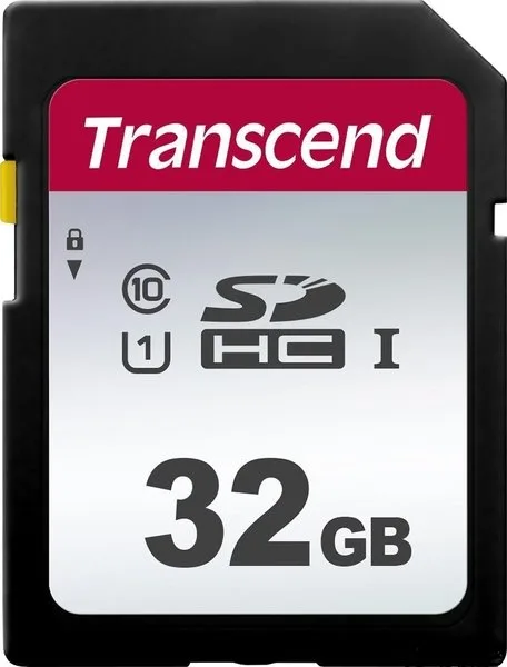 Карта памяти Transcend SDC300S SDHC 32GB (UHS-I U1) W-20 MB/s, R-100 MB/s Class 10 (TS32GSDC300S)