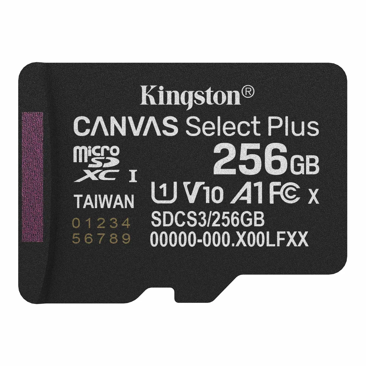 Карта пам'яті Kingston Canvas Select Plus microSDXC 256GB (UHS-I U1) R-150 MB/s Class 10 A1 V10 (SDCS3/256GBSP)