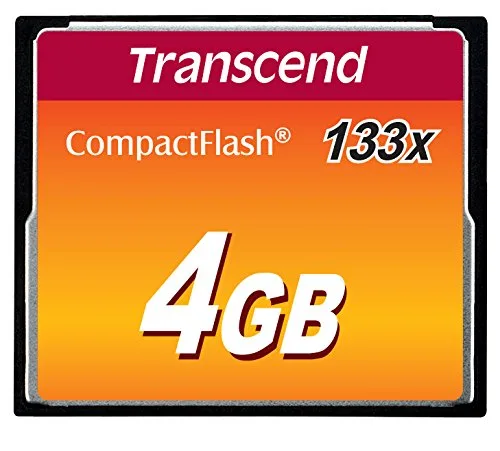 Карта памяти Transcend CF133 CompactFlash 4GB W-21.5 MB/s, R-21.5 MB/s (TS4GCF133)