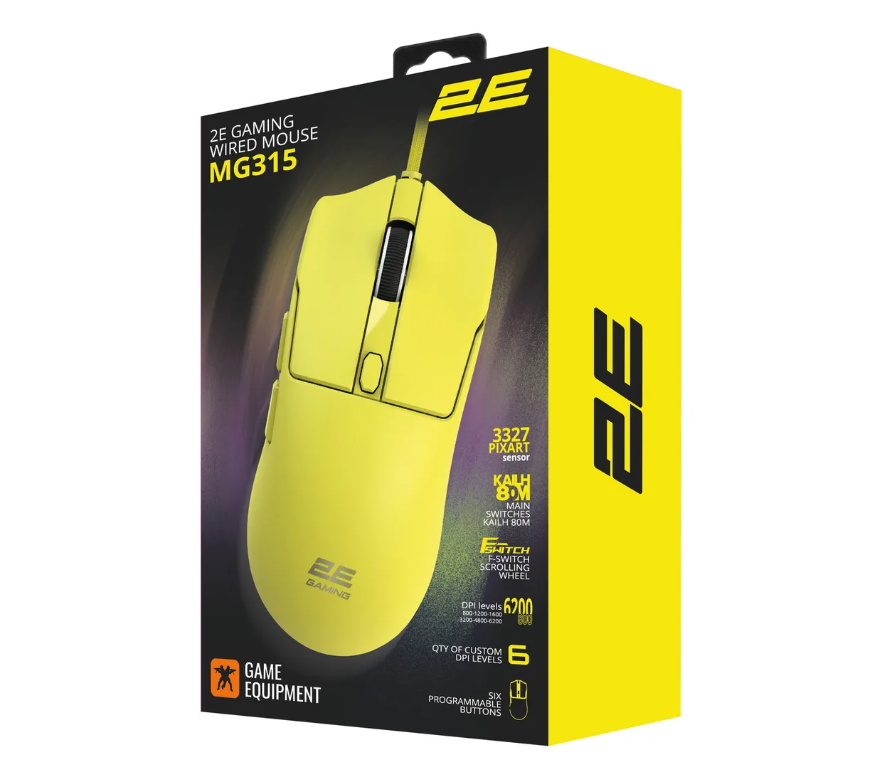 Мышь 2E Gaming MG315 Yellow (2E-MG315UYW) — фото 5