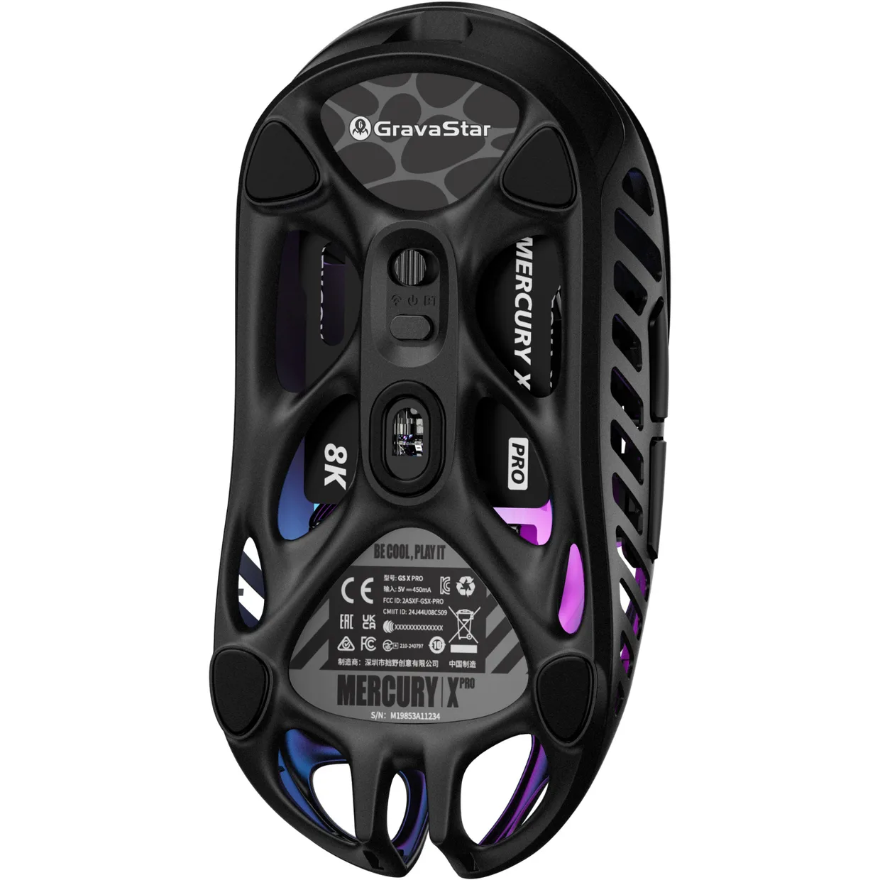 Миша GravaStar Mercury X Pro Black (GS X PRO_BLK) — фото 6