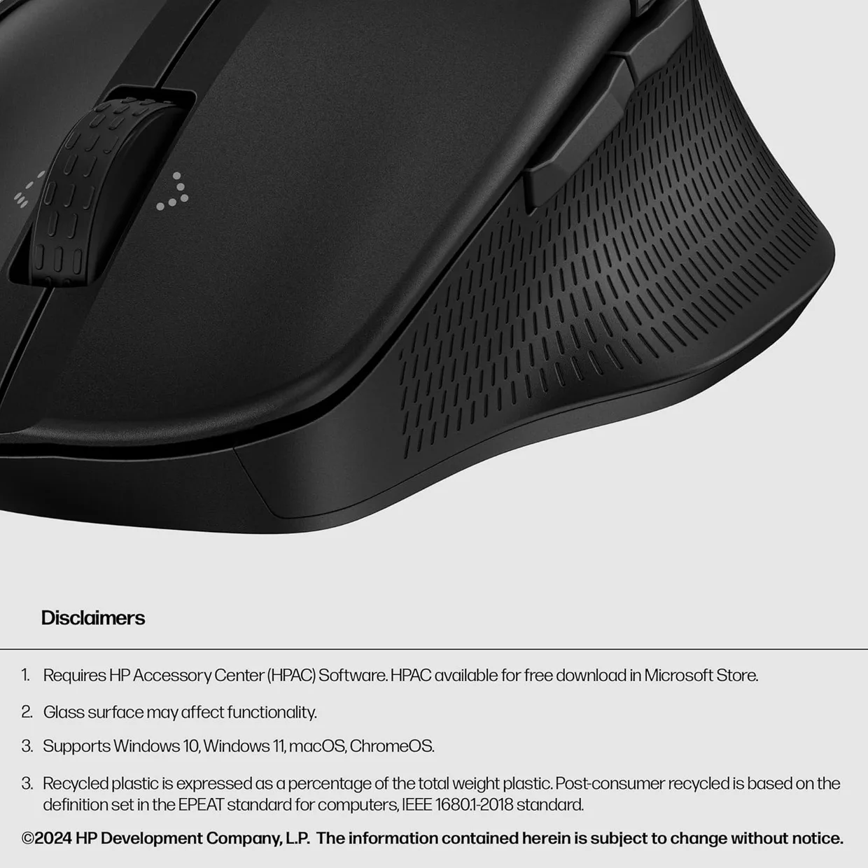 Мышь HP 480 Comfort Bluetooth Black (8T6M3AA) — фото 2