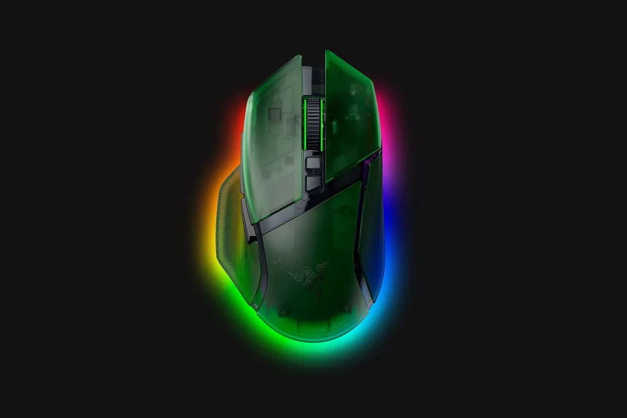 Мышь Razer Basilisk V3 Pro 35K Phantom Green Edition (RZ01-05240300-R3G1) — фото 4