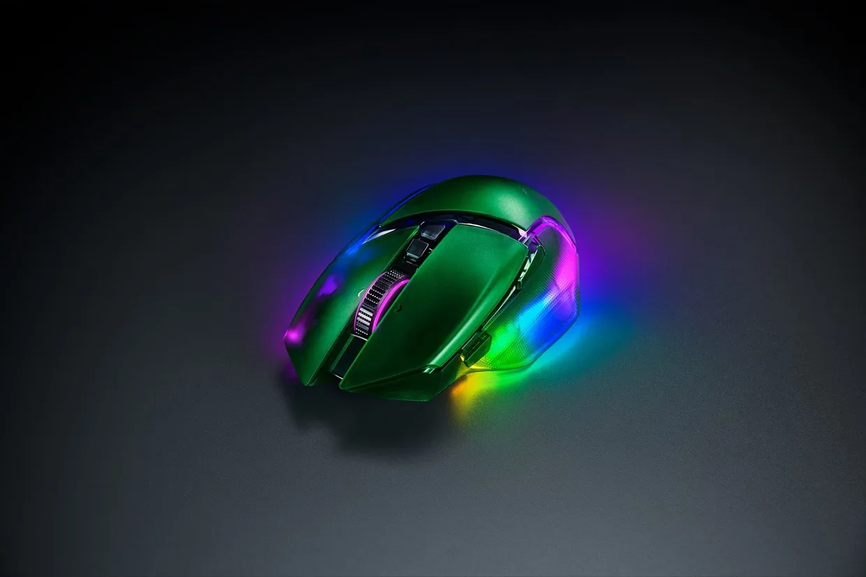 Мышь Razer Basilisk V3 Pro 35K Phantom Green Edition (RZ01-05240300-R3G1) — фото 5