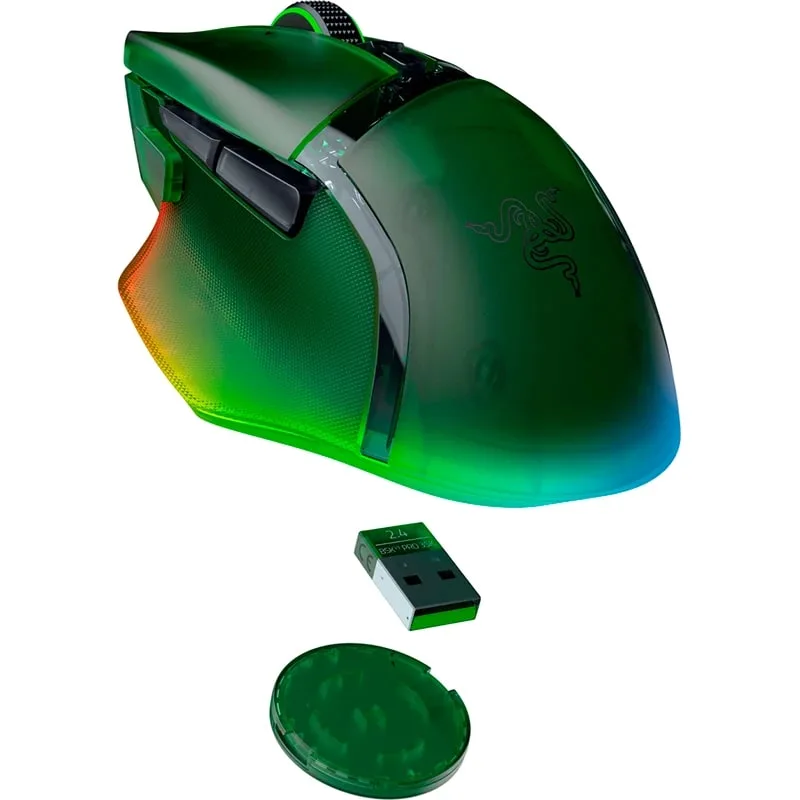 Мышь Razer Basilisk V3 Pro 35K Phantom Green Edition (RZ01-05240300-R3G1) — фото 7
