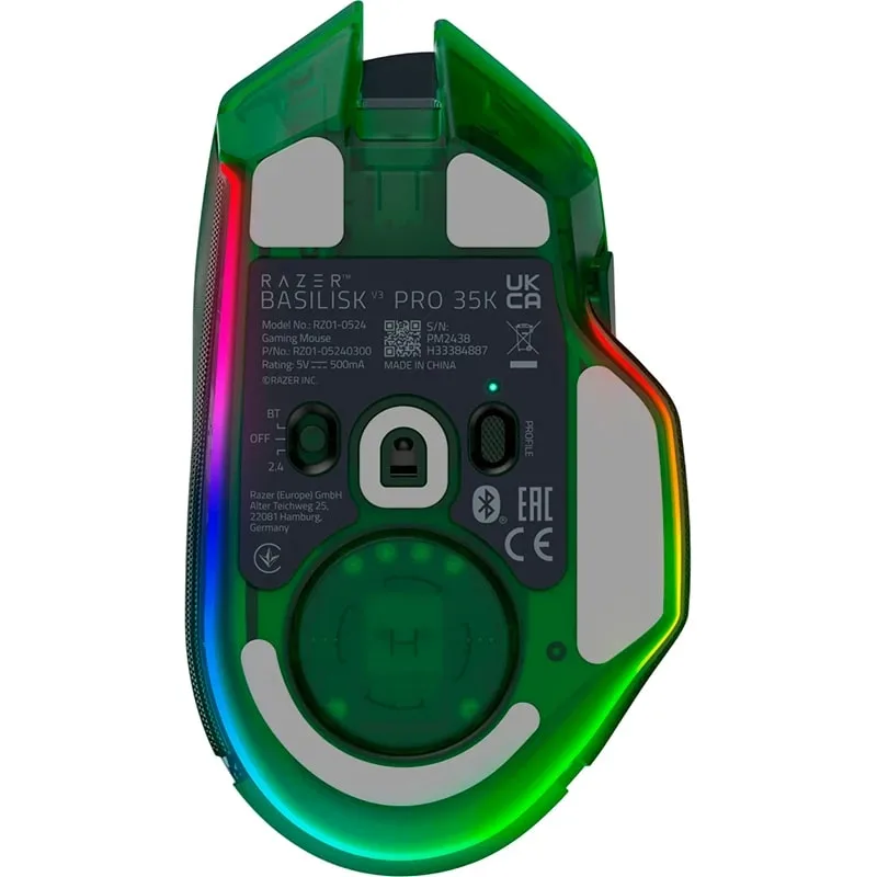 Мышь Razer Basilisk V3 Pro 35K Phantom Green Edition (RZ01-05240300-R3G1) — фото 10