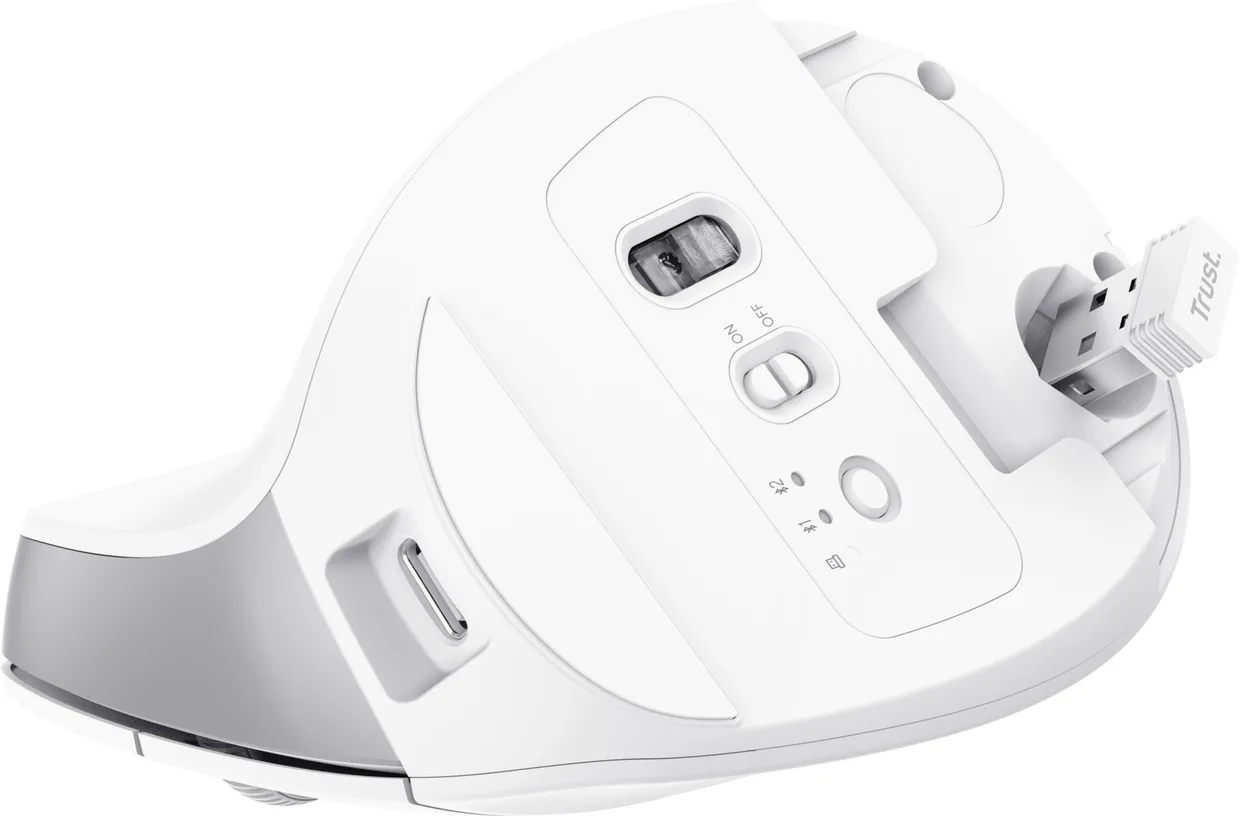 Мышь Trust Bayo+ Multi-Device Ergonomic White (25399) — фото 7