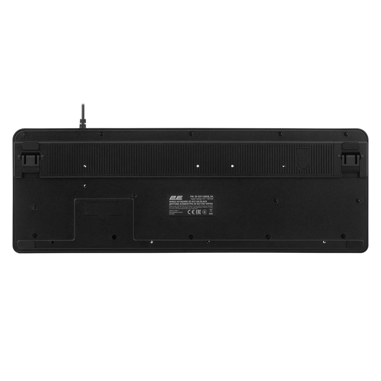 Клавиатура 2E KS1100 USB Hub Ukr Black (2E-KS1100UB) — фото 2