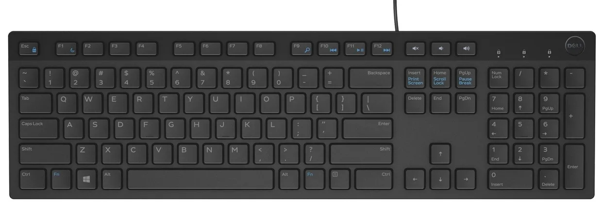Клавіатура Dell KB216 Multimedia Rus Black (580-ADGR)