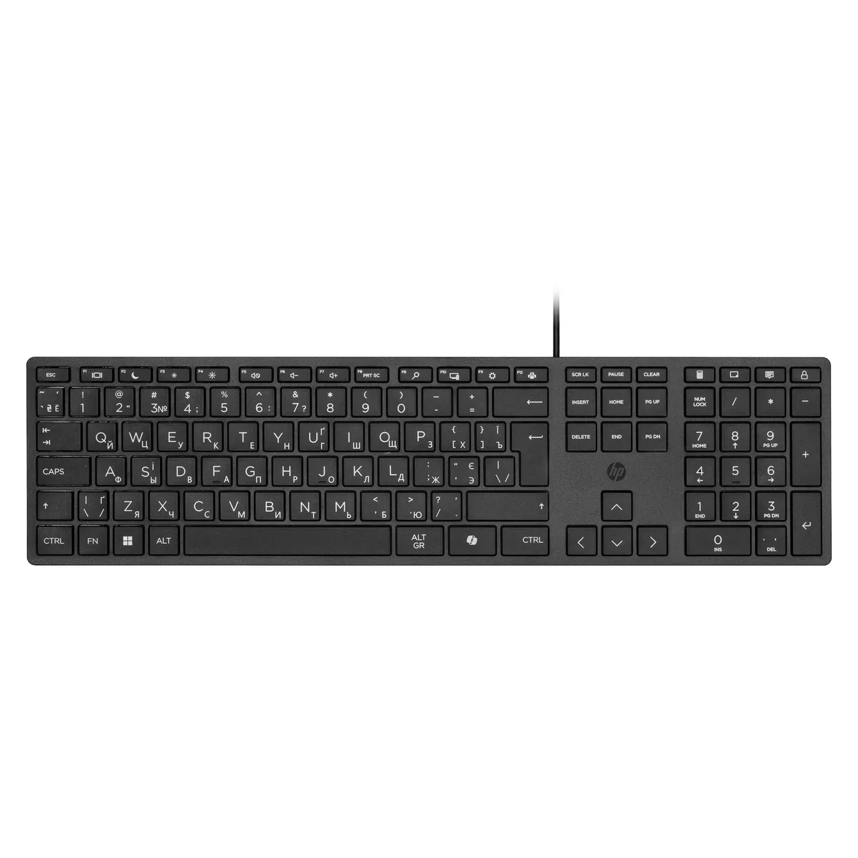 Клавіатура HP 320K Wired Desktop Ukr Black (9SR37UT)