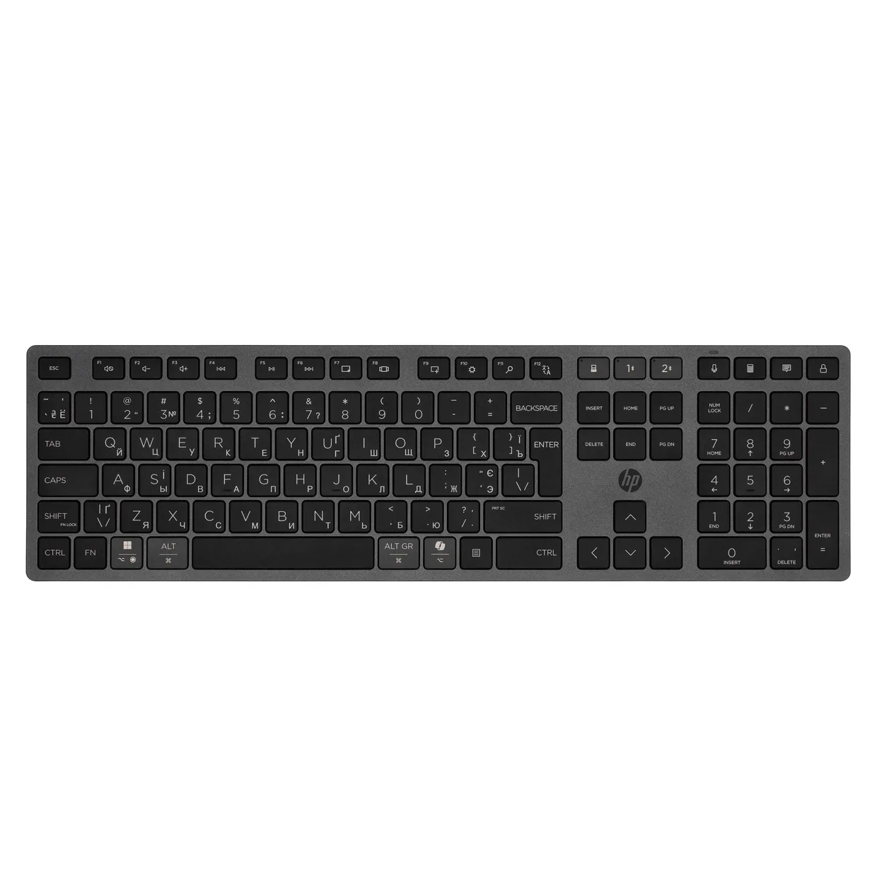 Клавиатура HP 720 Multi-Device Rechargeable Ukr Black (9T5B1AA)