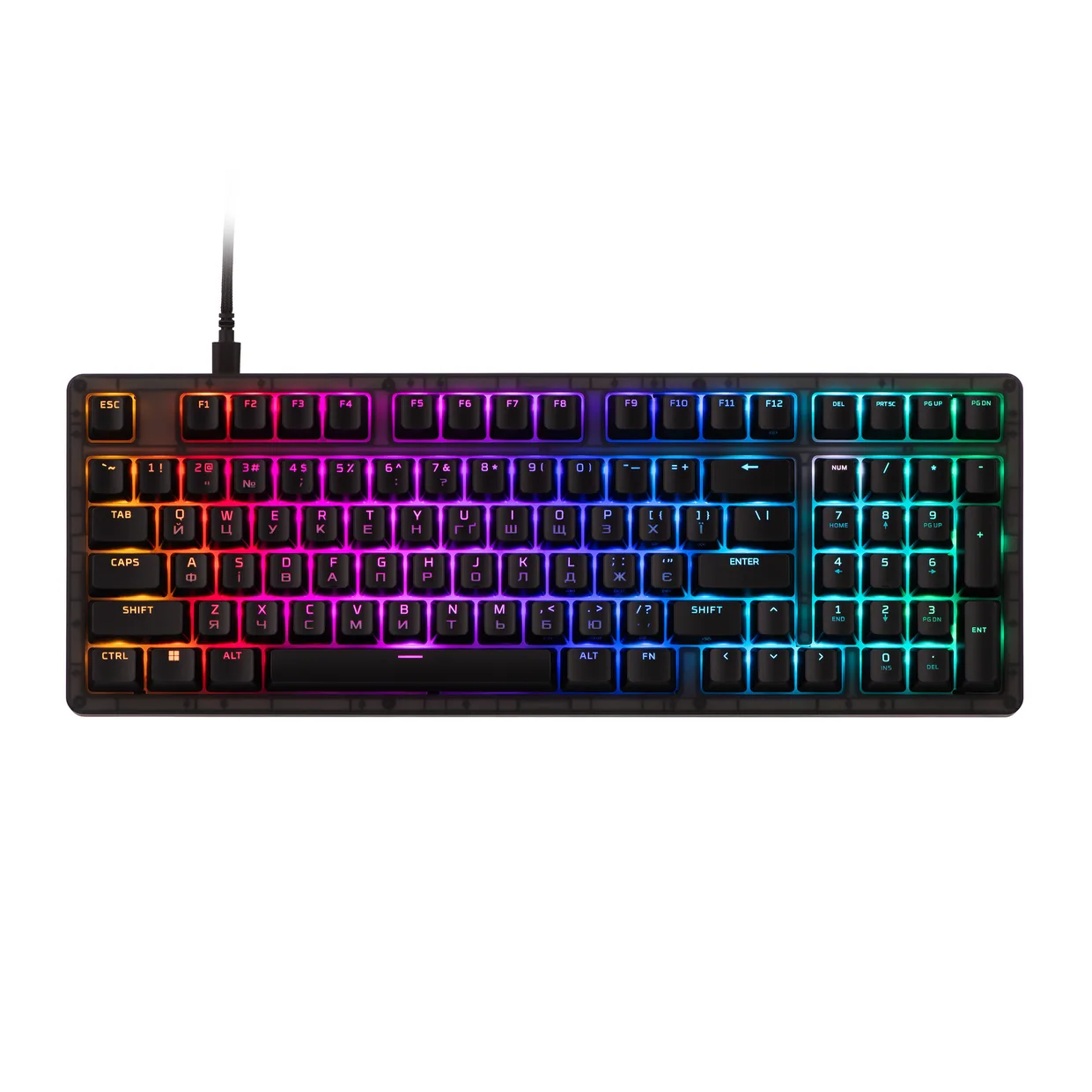 Клавіатура HyperX Origins 2 1800 Red Ukr Black (B4QS4AA)