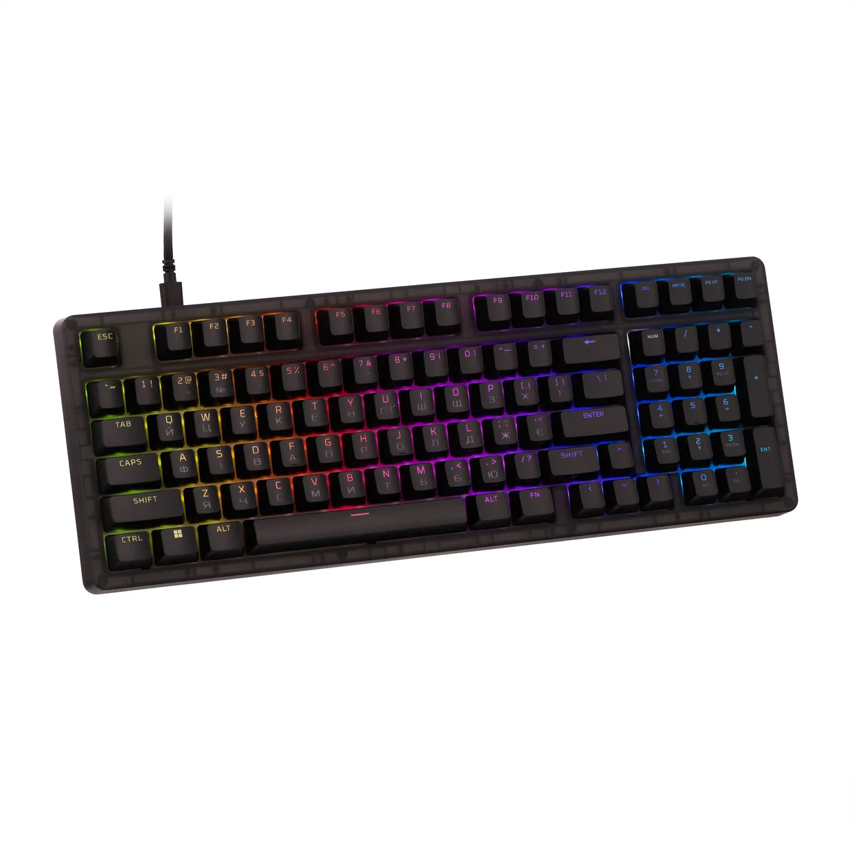 Клавіатура HyperX Origins 2 1800 Red Ukr Black (B4QS4AA) — фото 3