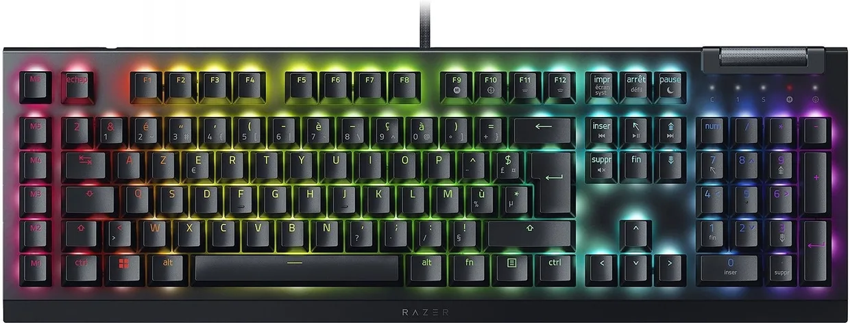 Клавіатура Razer BlackWidow V4 X Yellow Switch Rus Black (RZ03-04702500-R3R1)