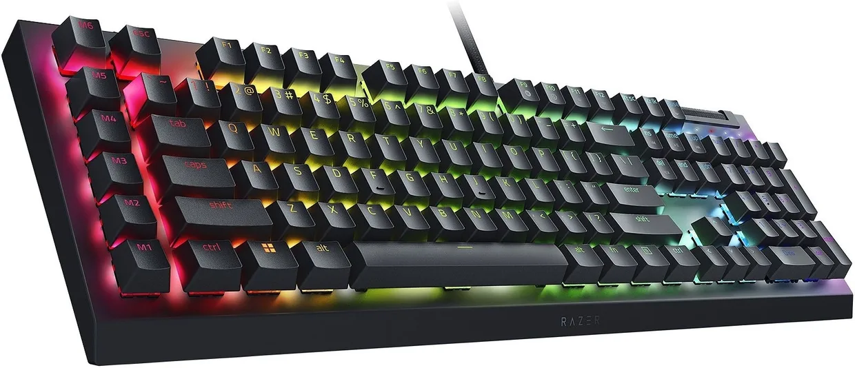 Клавіатура Razer BlackWidow V4 X Yellow Switch Rus Black (RZ03-04702500-R3R1) — фото 2